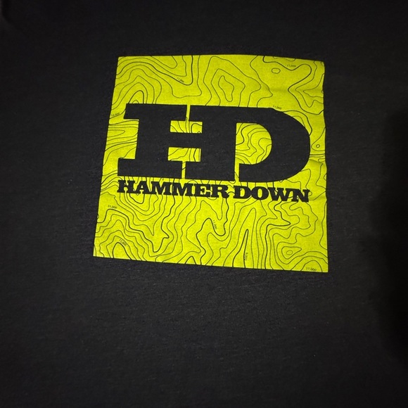 EUC Dark Gray Hammer Down T-Shirt with Yellow Logo - Picture 2 of 3